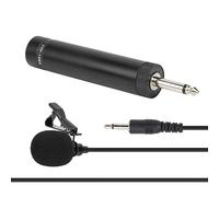 POENVFPO Professional Inverse Microphone for saxophone: Accessories of Musical Instruments with Cable, Omnidirectional Microphone, Armored Cable 5 M, Base of 6.35 Mm, Wind Noise Reduction, Black (10