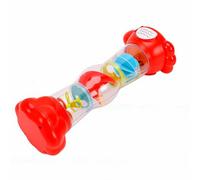 POENVFPO Rainmaker Sensory Toy Plastic Multifunctional Rattle with Rotating Beads and Rain Sound 24 X 10 X 8 Cm Early Education Toy for Infants Toddlers Sensory Play (Red)