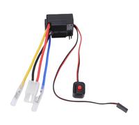 POENVFPO RC Brushed ESC, 1/10 RC Car Accessory, 60A Electronic Speed Controller with BEC 3A 6V for 2-3S LiPo, Compatible with Crawlers Trucks Short Course Vehicles (Black)