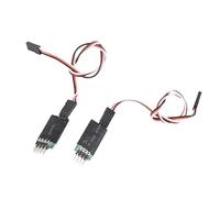 POENVFPO RC Car Light Switch Receiver, 6V Third Channel Cord Control 2Pcs | Plastic RC Accessory, 1A Max Supply, 4-Light Group Output, Easy Plug-In Install, Black Panel Controller, Dual Parallel
