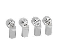 POENVFPO RC Car Rod End 4pcs M3 Aluminium Alloy Steering Rod Head for | M3 Threaded, Aluminum Alloy and Steel Construction, Replaces Plastic Ball Joint, Durable for 1/10 RC Crawler