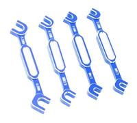 POENVFPO RC Car Wrench, 4PCS Aluminum Alloy RC Car Wrenches Turnbuckle Nut Ball Joint Remover Maintenance Spanner 3.0-6.0mm for RC Car, Boat (Blue)