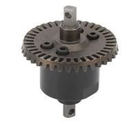 POENVFPO RC Differential Gear Durable Power Transmission System For Slash 4X4 Steel Aluminum Alloy 1/10 RC Car Upgrade Accessories (Black)