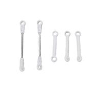 POENVFPO RC Helicopter Linkage Set, Plastic and Metal Connecting Rod Group for RC ERA C032 UH 1 C138 PRO, with Optimized Structure for Smooth Flight (White)