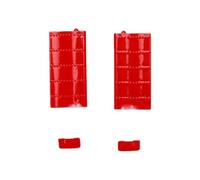 POENVFPO RC Helicopter Part, Custom Designed Tail Upgrade for RC ERA C138 PRO Bell 206, Enhanced Wind Handling and Stable Flight, with Durable Lightweight Material, for Repair and (Red)