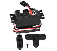POENVFPO RC Servo, 6KG Plastic Gear Analog Servo, Water Proof Low Noise High Efficiency for HSP 94105 94106 94166 1/10 RC Car