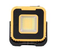 POENVFPO Rechargeable COB Work Light, 3000mAh Magnetic LED Work Light with USB A Output and 4 Modes, for Car Repair Camping Hiking Emergency Job Site Lighting (Yellow)