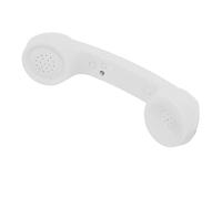 POENVFPO Retro Telephone Handset BT Headset Cordless Phone with HD Speaker Volume Control USB Charging for Cell Phone Computer (White)