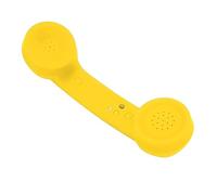 POENVFPO Retro Telephone Handset BT Headset Cordless Phone with HD Speaker Volume Control USB Charging for Cell Phone Computer (Yellow)