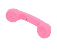 POENVFPO Retro Telephone Handset BT Headset Cordless Phone with HD Speaker Volume Control USB Charging for Cell Phone Computer (Pink)