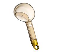POENVFPO Rice Portion Scoop, Polystyrene Plastic with Long Handle, 180ML Measuring Spoon for Kitchen and Bath (Translucent Orange)