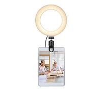 POENVFPO Ring Light Conference Video Film Light, Dimmable USB Powered Ring Beauty Live for Laptop, Makeup, Selfie - Adapted to Zoom Meetings, Tiktok (black) (2)