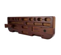 POENVFPO Rock Climbing Hangboard Wooden Fingerboard for Climbing Training with Varied Hole Sizes Space-efficient Design to Strengthen Finger Grip Forearms Shoulders