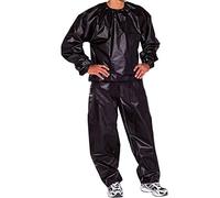POENVFPO Sauna Suit, Waterproof, Windproof PVC Fitness Sweat, with Elastic Waist, for Fitness Exercise, Weight Loss Shaping (Black)