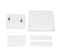 POENVFPO Self Powered Wireless Light Switch Kit, 433MHz Remote Control Wall Switch for Incandescent Halogen Lamps