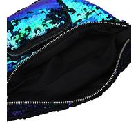 POENVFPO Sequins Shoulder Bag, Fashionable Waist Pouch for Women with Adjustable Strap, Shining Party Club Bag, Versatile Handbag