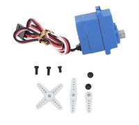 POENVFPO Servo, 3 Wire Metal Gear Steering Servo with High Accuracy Gears and 3 Arms for 1/18 TRX4M and 1/10 Large Car Throttle