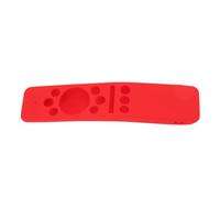 POENVFPO Silicone Remote Control Cover for Smart TV, Durable Shockproof Design, Anti-Slip Functionality for Family Use, 1 Unit (Red)