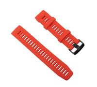 POENVFPO Silicone Watch Band Arrow Storage Case Watch Strap with Stainless Steel Buckle Soft Replacement Band for Men Women Fit for Solar Esports Smartwatches (Orange)