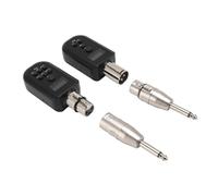 POENVFPO Simplified Wireless Microphone System Transmitter and UHF Receiver for 2.4 GHz Pedal Mixers