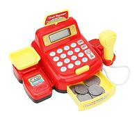 POENVFPO Simulated Supermarket Cash Register Toy, Colorful Plastic Role Play Toy for Kids, Develops Creativity and Coordination for Ages 3 and Up (884A-3 cash register)