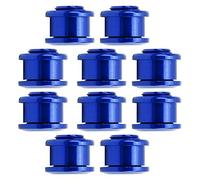 POENVFPO Single Speed Chainring Bolts, 10Pcs 4.9MM Aluminum Alloy Chainring Lightweight Mountain Bike Single Chainwheel Screws (Blue)