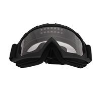 POENVFPO Ski Goggles, Anti Fog UV 400 Protection OTG Design with Double Layer PC Lenses and Adjustable Headband, for Snowboarding Skiing Motorcycle Mountain Biking (Transparent Lens)
