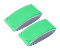 POENVFPO Ski Snowboard Carrier Bag, Nylon Strap Holder for Ski Boards and Poles, with Hook and Loop Design to Protect from Scratches (Fluorescent Green)