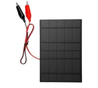 POENVFPO Small Solar Panel 2.5W Polycrystalline Silicon Portable Charger | For Cell Phone, LED Lights, Power Banks, Design For Outdoor Camping, Hiking, and Car Emergencies