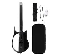 POENVFPO Smart Guitar, Stringless Design, Portable Folding Electric Guitar with Smart Tuner and APP Connectivity, for Beginners Black