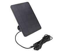 POENVFPO Solar Panel Charger for the 4W 5V USB Exterior Security Camera Type C IP65 Fast Load for a Continuous Electrical Supply, Suitable for Domestic Surveillance, and Monocrystalline Silicon