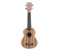 POENVFPO Soprano Ukulele, 21in Zebra Wood Beginner Kit with Case Tuner Strap Picks, for Kids Adults Students Christmas Birthday Gift