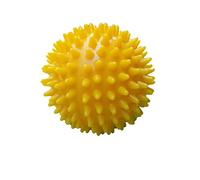 POENVFPO Spiky Massage Ball, PVC Hard Massage Ball for Foot Pain Relief, 7.5cm Diameter for Actuator Points and Relaxation (Yellow)