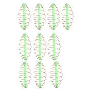 POENVFPO Spring Coil Inline Method Feeder Durable Lightweight Bait Thrower for Fishing Enthusiasts Metal 10PC Pack (Large 35.83x15.75in)