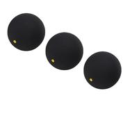 POENVFPO Squash Balls, 3pcs Professional Grade with Extended React Time for Beginners to Advanced Players in Training (Yellow Dot)