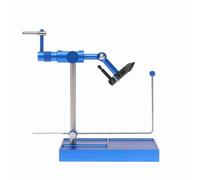 POENVFPO Stainless Steel Fly Tying Vise 360 Degree Rotation Design Large Sturdy Pedestal Base for Artificial Fly Making Bait Making Tools with Non-Marking Feet (Blue)