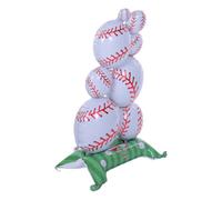 POENVFPO Standing Baseball Balloon, 150cm Tall Foil Decoration with Green