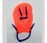 POENVFPO Swim Paddles, PVC Silicone Training Hand Fins with Adjustable Wrist Finger Straps, Wide Blade Design for Swimming Backstroke Breaststroke Water Sports (L)