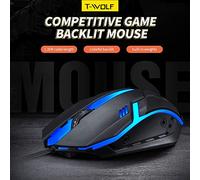 POENVFPO T-wolf V1 Wired Gaming Mouse Adjusted Weight