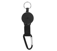 POENVFPO Telescopic Keychain with Steel Wire, Retractable Badge Reel | Chrome Plated Metal Key Ring, 60cm High Elastic Steel Wire, Lightweight 20g Compact Belt Clip, Durable Outdoor Use, Easy