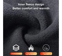 POENVFPO The Thermal Windproof for The Neck for Winter in Black Nylon Ski Women
