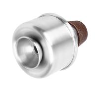 POENVFPO Trumpet Mute, Straight Body Design Lightweight Aluminum Alloy with Cork, for Practice Jazz Orchestral Symphonic Playing (Silver)