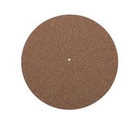 POENVFPO Turntable Slipmat, Hybrid Cork and Rubber Structure for Vibration Absorption and Static Dissipation, with Shockproof Noise Reduction, for 12 Inch Record Players