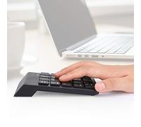 POENVFPO USB Keyboard, 2.4 GHz Wireless, Financial Accounting Key, Portable Design for PC and Desktop, Black for Office Use, Home Accounting, Business Professionals