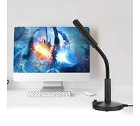 POENVFPO USB Microphone for Computer Desk Desktop Transparent Sound Recording for the Online Chat of the House Office, Metal Torso with a Base Not Based on Sliding