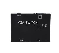 POENVFPO VGA Switcher, 2 Input +1 Output Multi-Computer Host Converter 2 Hosts In 1 Display Screen for Laptop PC