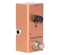 POENVFPO Vintage Phase Guitar Effect Pedal Mini Phaser Pedal with Aluminum Alloy Housing True Bypass Speed Knob LED Indicator DC 9V for Electric Guitar Bass Players