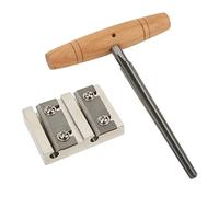 POENVFPO Violin Peg Hole Reamer with Wooden Handle, Metal Vane/Wing for 4/4 3/ Violins, Professional Maintenance Tool Set for Beginners