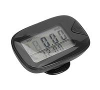 POENVFPO Walking Pedometer, Large LCD Display 7 Day Memory Accurate Step Counter with Compact Lightweight Design, for Men Women (Black)