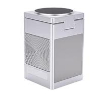 POENVFPO Wireless Charging Station, 3-in-1 Alarm Clock Pixel Display with Bluetooth Speaker for Watch Earbuds Home Travel